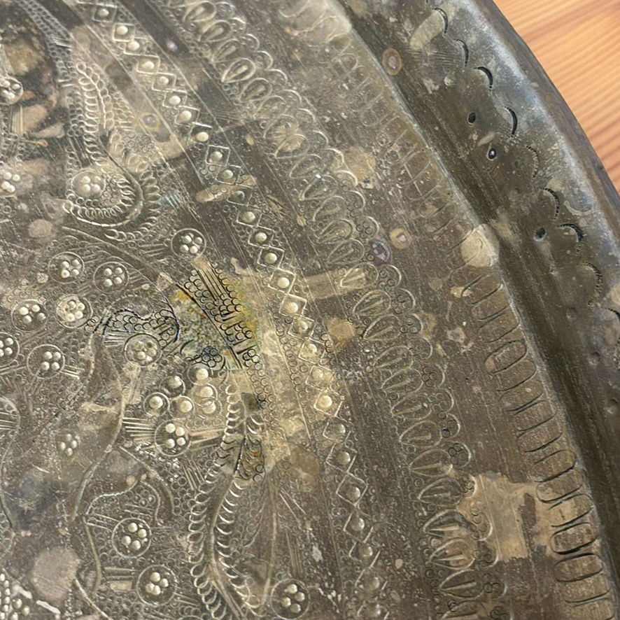Engraved Metal Decorative Tray - image 3 of 10