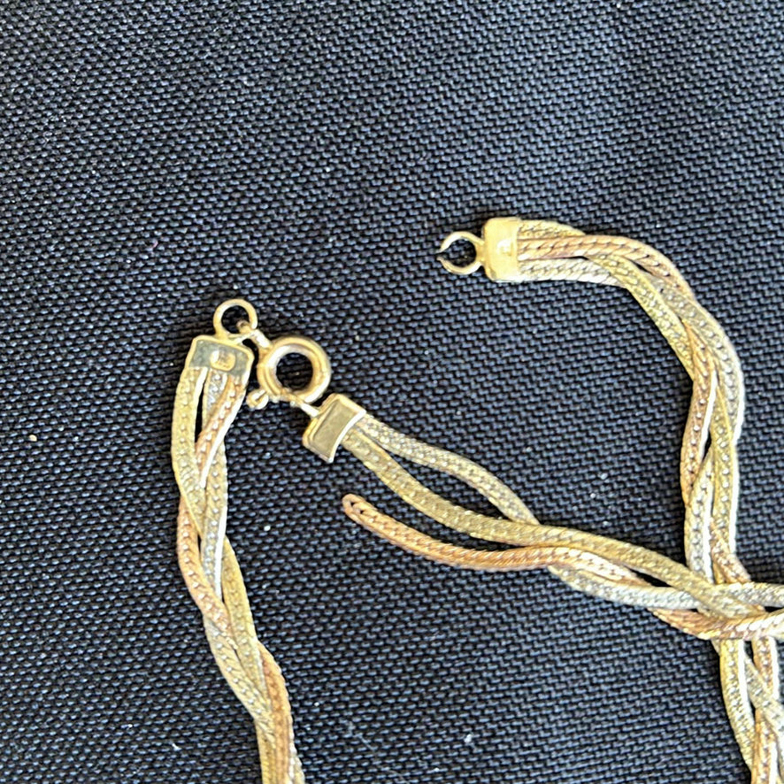 Tri-Coloured 10K Gold Jewelry Set - image 10 of 11