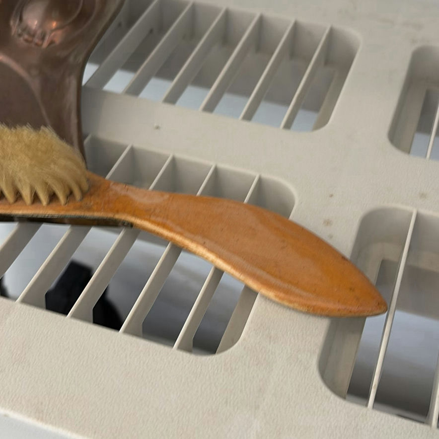 Antique Copper Crumb Tray and Brush Set - image 11 of 12