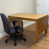 Wooden Drop-Leaf Table & Office Chair - thumbnail 8 of 11