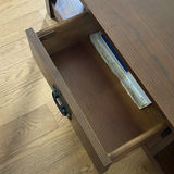 Wood Coffee Table with Drawers and Shelving - thumbnail 10 of 12