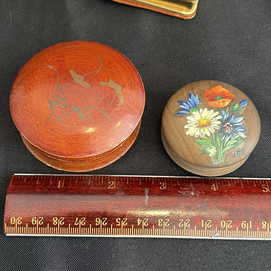 Assorted Decorative Boxes, Wooden Bowl, and Small Accessories - image 2 of 12