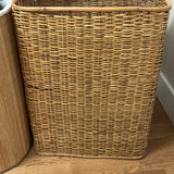 Two Wicker and Bamboo Laundry Hampers - thumbnail 6 of 9