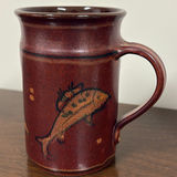 Two Fish Motif Ceramic Mugs and Abstract Pottery Vase - thumbnail 10 of 13