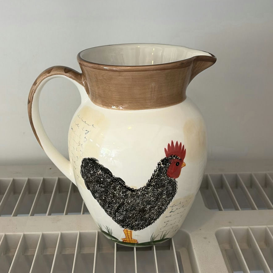 Decorative Ceramic Pitchers and Oval Serving Platter - image 11 of 13