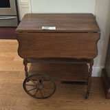 Wooden Drop-Leaf Tea Cart - thumbnail 1 of 11