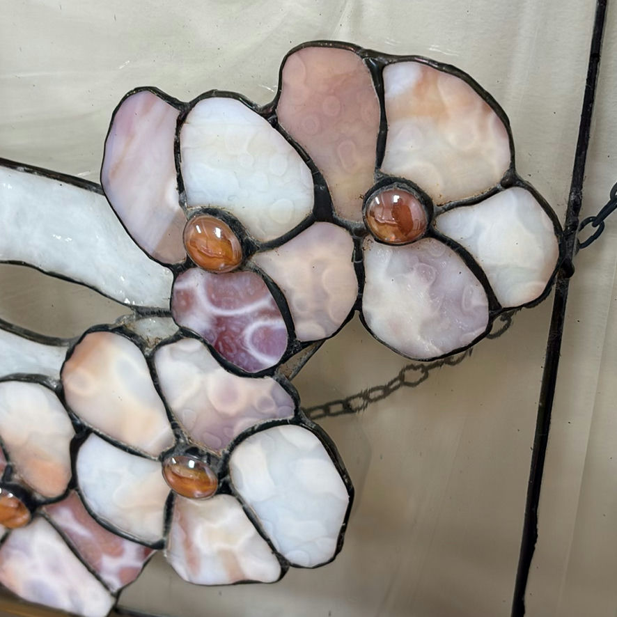 Stained Glass Floral Hanging Panel - image 3 of 11