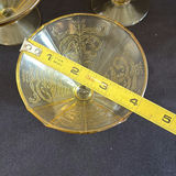 Assorted Etched Glass Dessert Cups and Glass Jar - thumbnail 9 of 18