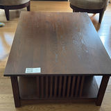 Wood Coffee Table with Drawers and Shelving - thumbnail 11 of 12