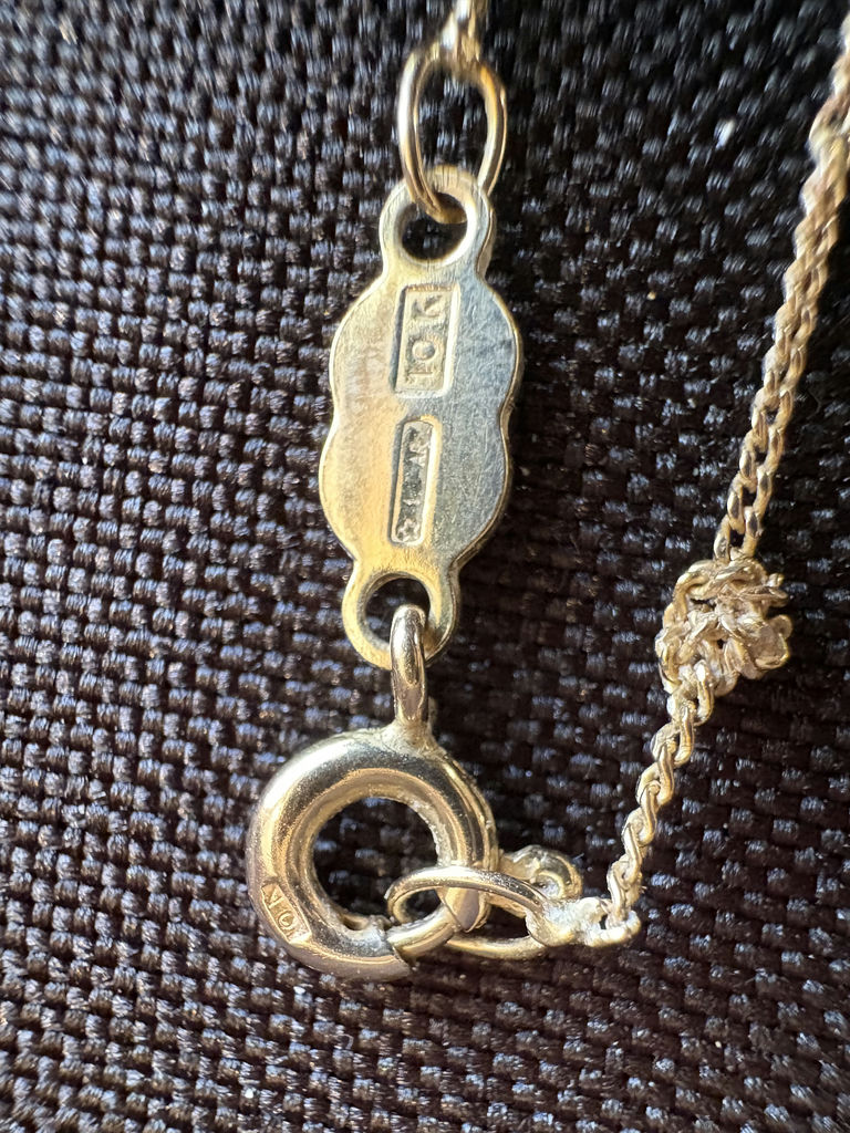 10K Gold Necklaces, Bracelet, and Hoop Earrings - image 6 of 14