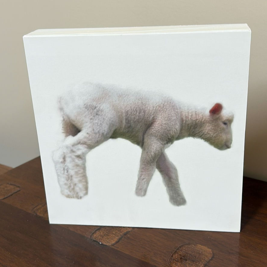 Set of Four Sheep and Lamb Wooden Wall Art Pieces - image 3 of 8