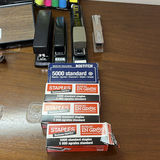Retro Desk Lamp and Assorted Office Supplies - thumbnail 2 of 8