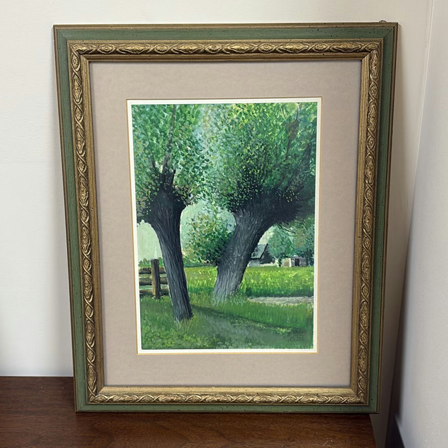 Three Framed Landscape and Tree Art Prints - image 9 of 13