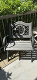 2 Outdoor Wooden and Cast Iron Garden Bench - thumbnail 2 of 8