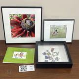 Framed Floral and Bird Artwork - thumbnail 1 of 12