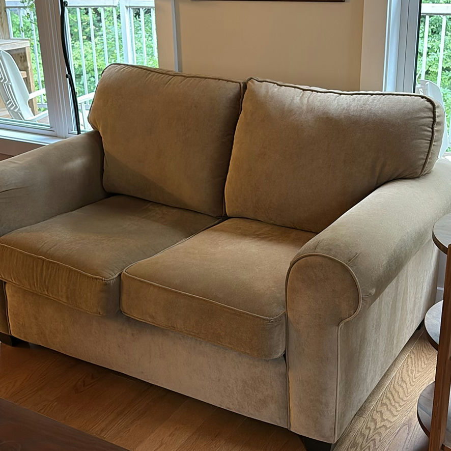 Beige Loveseat - image 8 of 12