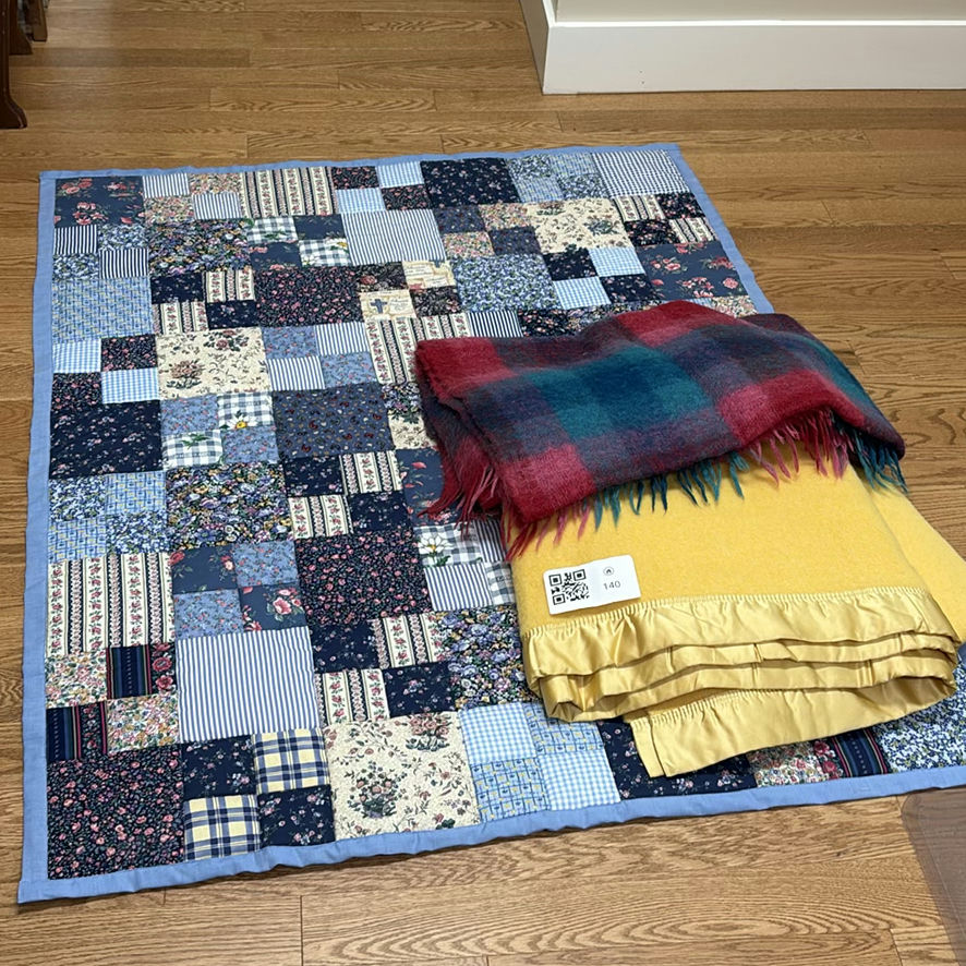 Patchwork Quilt and Wool Blankets - image 1 of 7