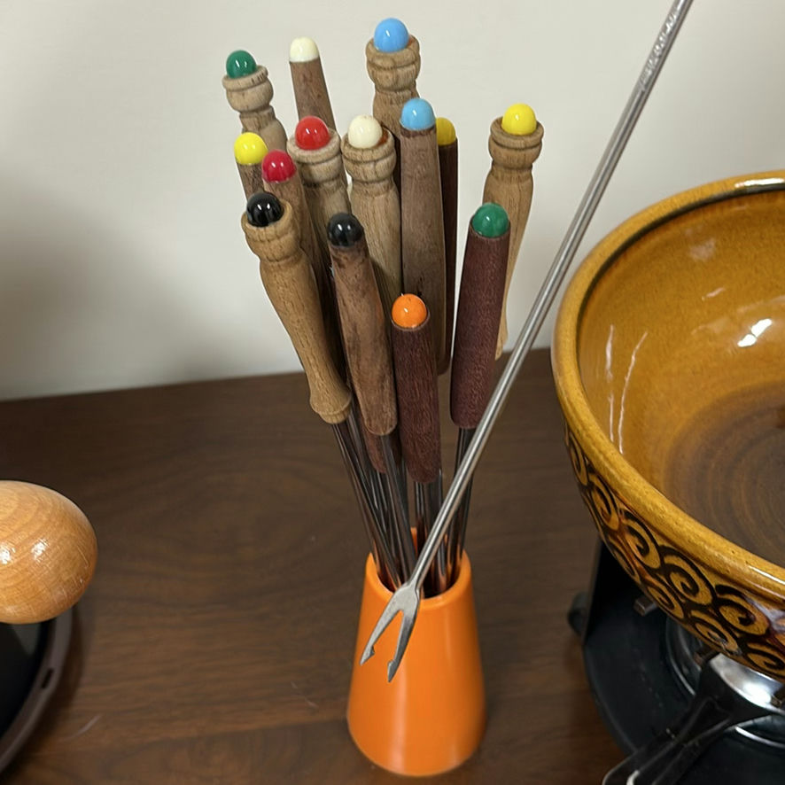Fondue Pots with Fondue Forks and Burners - image 8 of 10