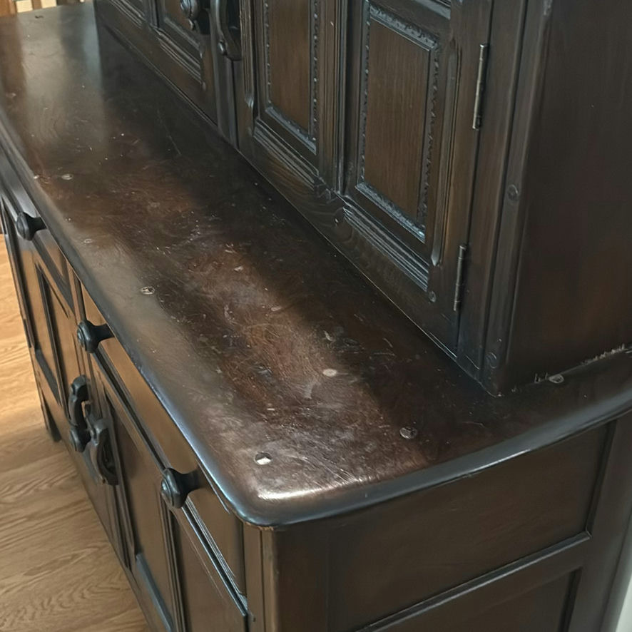 Dark Wood Cabinet Hutch - image 14 of 16