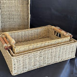 Set of Woven Storage Baskets and Trays - thumbnail 2 of 9