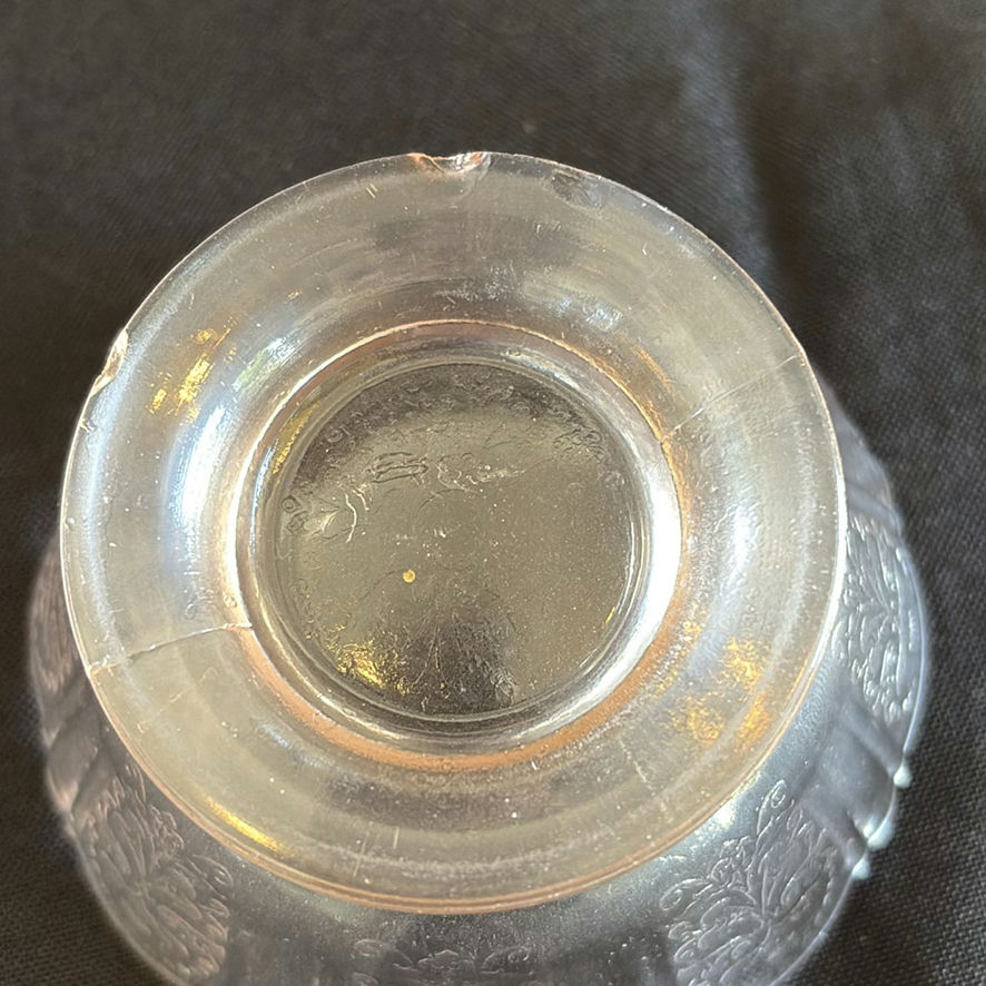 Assorted Etched Glass Dessert Cups and Glass Jar - image 14 of 18