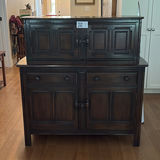 Dark Wood Cabinet Hutch - thumbnail 1 of 16