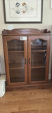 Wood Display Cabinet with Glass Doors - thumbnail 1 of 8