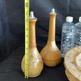 Wooden Bowl by Brahm Friedlander and Two Wooden Oil lamps by Ron Ball - thumbnail 3 of 11