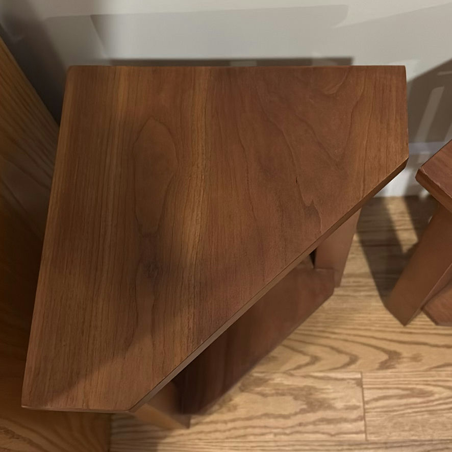 Set of Three Handcrafted Corner Tables by Chris Vigliotti - image 4 of 10