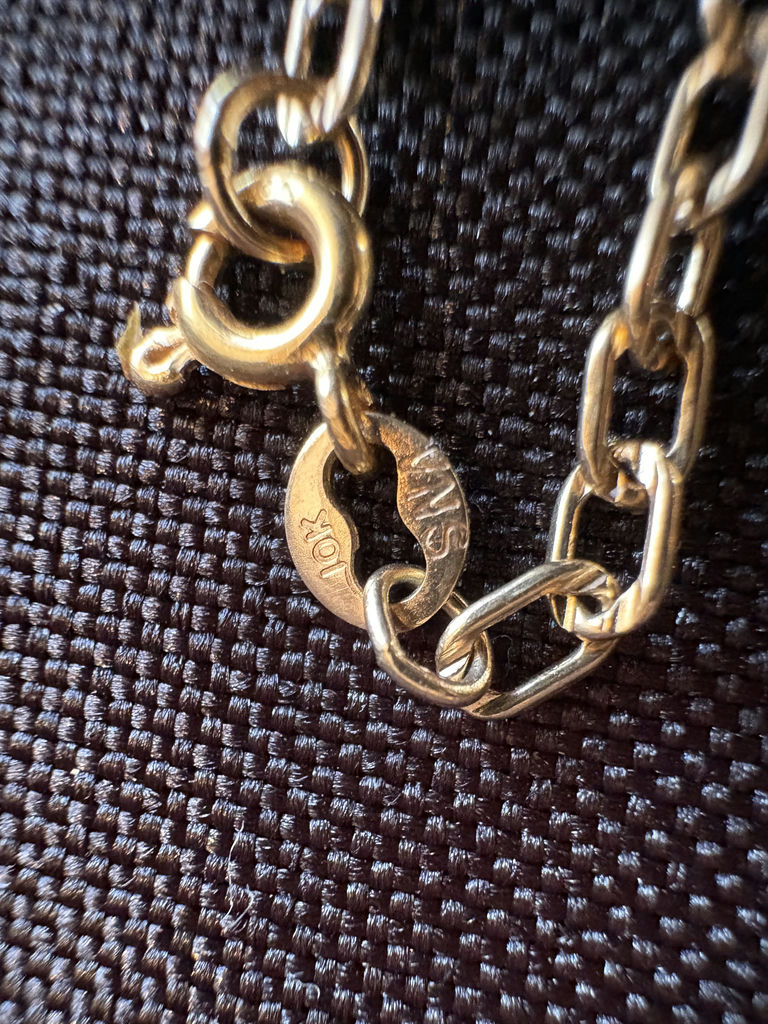 10K Gold Necklaces, Bracelet, and Hoop Earrings - image 5 of 14