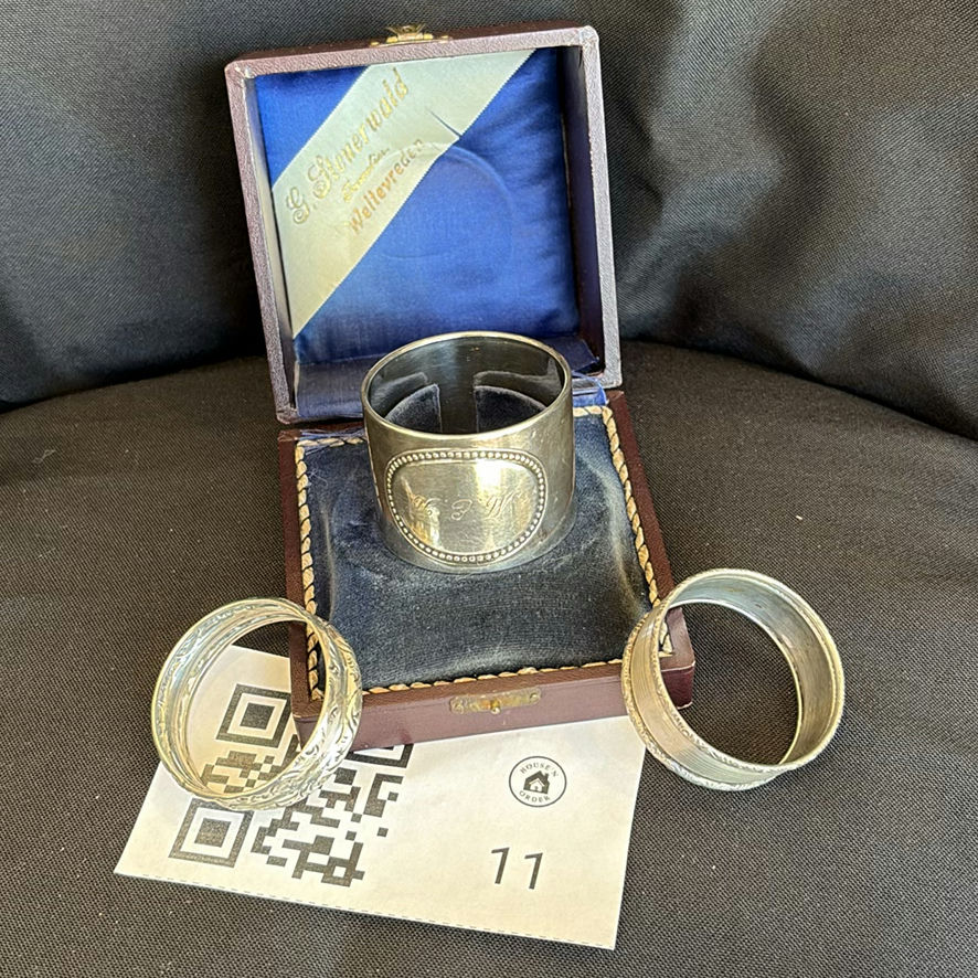 Sterling Silver Napkin Rings - image 1 of 11
