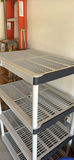 TWO Plastic 4-Tier Storage Shelving Units - thumbnail 2 of 7