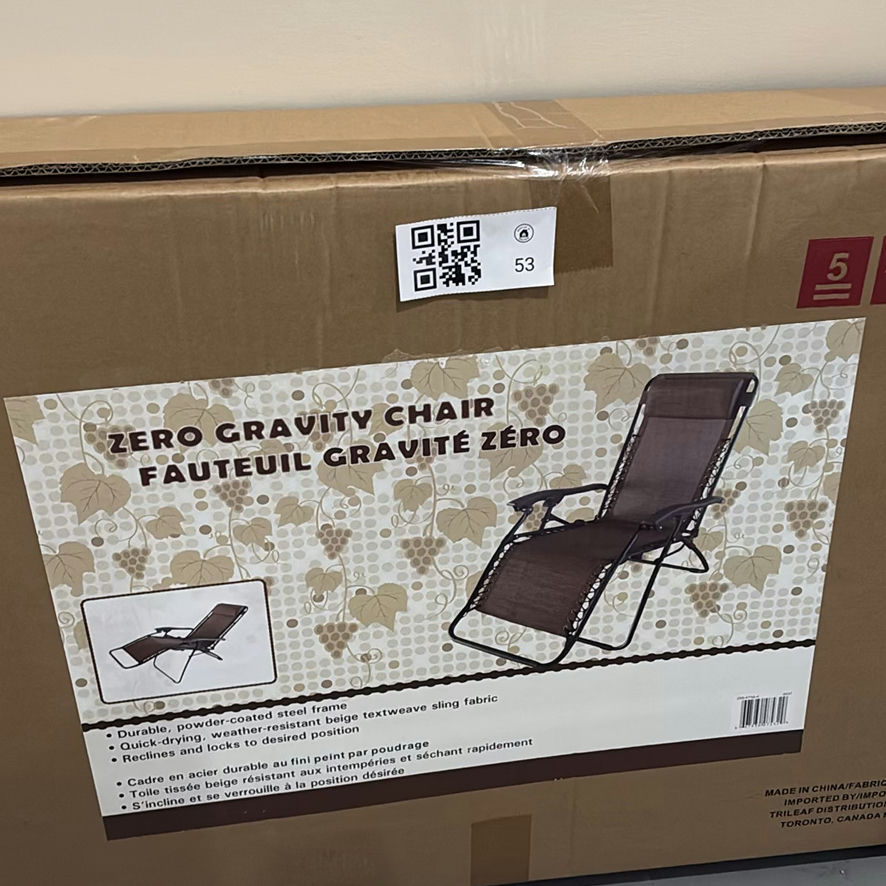 New In Box Zero Gravity Chair - image 5 of 6