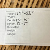 Two Wicker and Bamboo Laundry Hampers - thumbnail 9 of 9