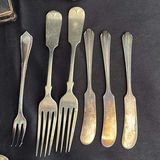 Assorted Silverplate Flatware and Serving Pieces with Spoon Set in Case - thumbnail 5 of 19