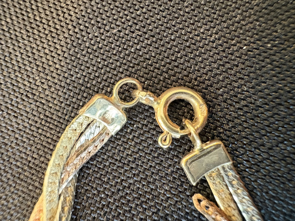 Tri-Coloured 10K Gold Jewelry Set - image 5 of 11