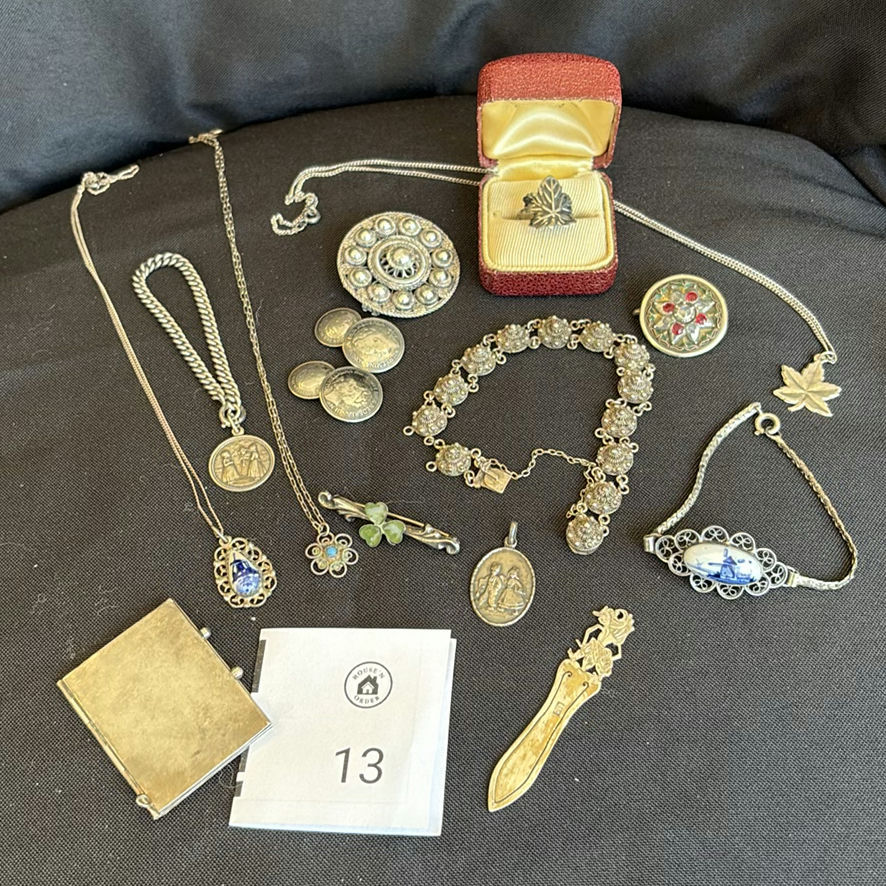 Vintage Sterling and Costume Jewelry Assortment - image 1 of 23