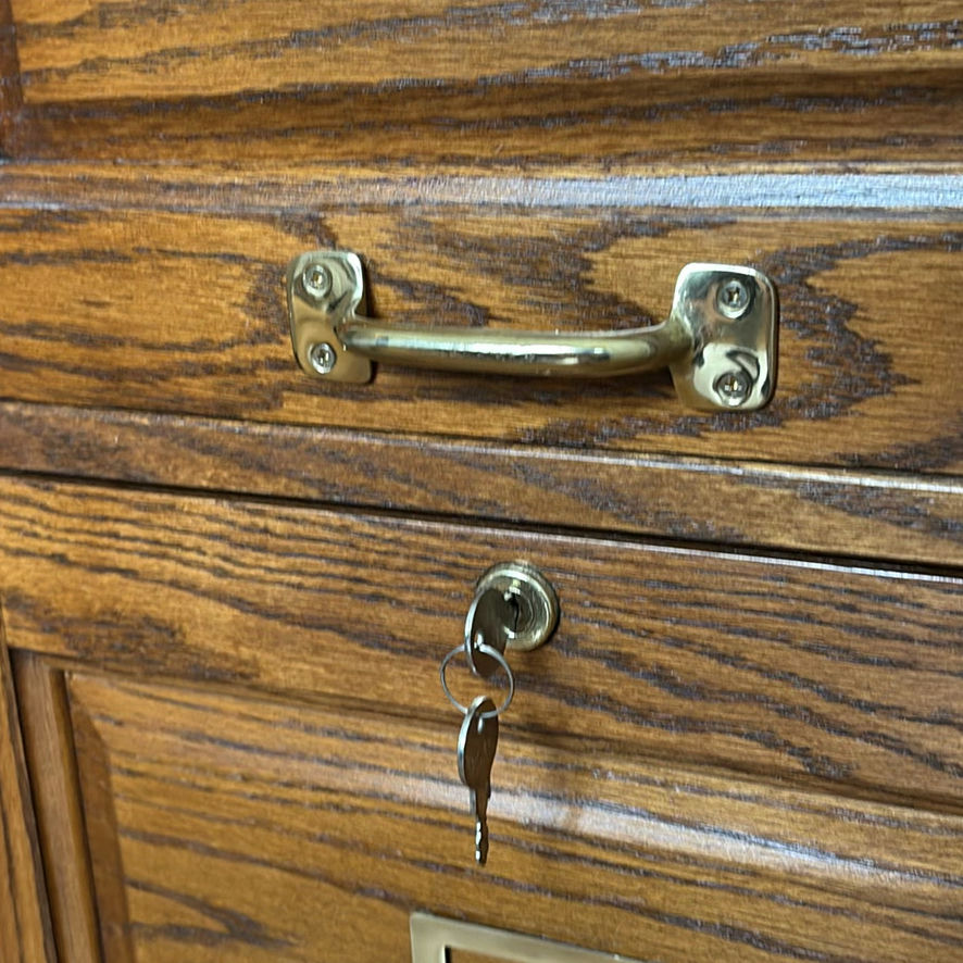 Wood Two-Drawer File Cabinet - image 3 of 8