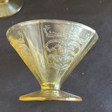 Assorted Etched Glass Dessert Cups and Glass Jar - thumbnail 8 of 18