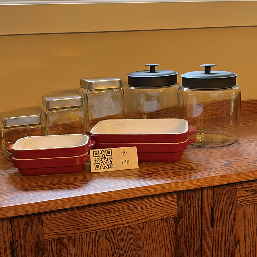 Glass Storage Jars and Ceramic Baking Dishes - image 1 of 10