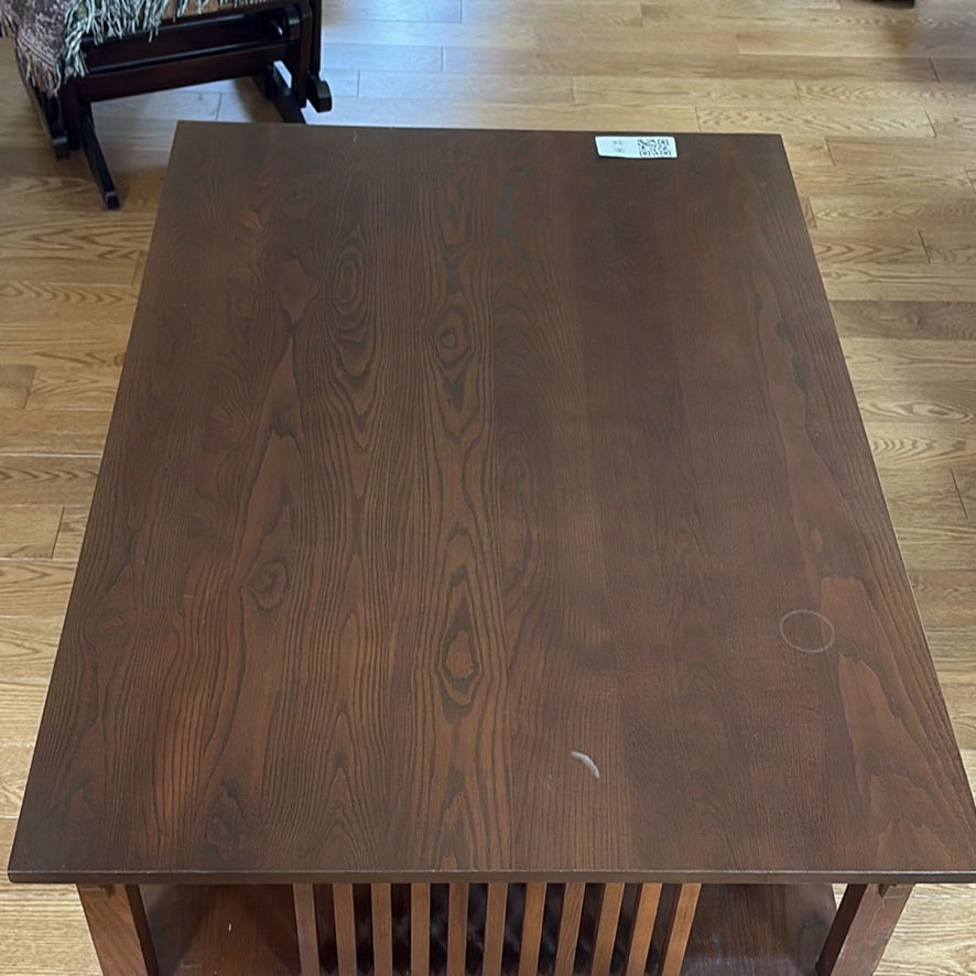 Wood Coffee Table with Drawers and Shelving - image 4 of 12