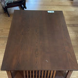 Wood Coffee Table with Drawers and Shelving - thumbnail 4 of 12