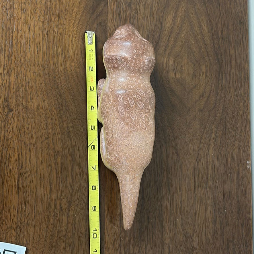 Carved Stone Feline Figurine - image 4 of 11