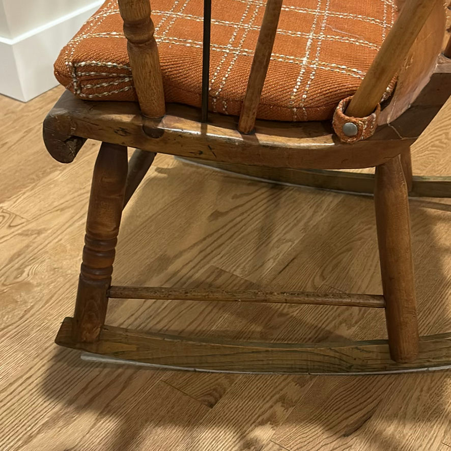 Vintage Wooden Rocking Chair - image 8 of 14