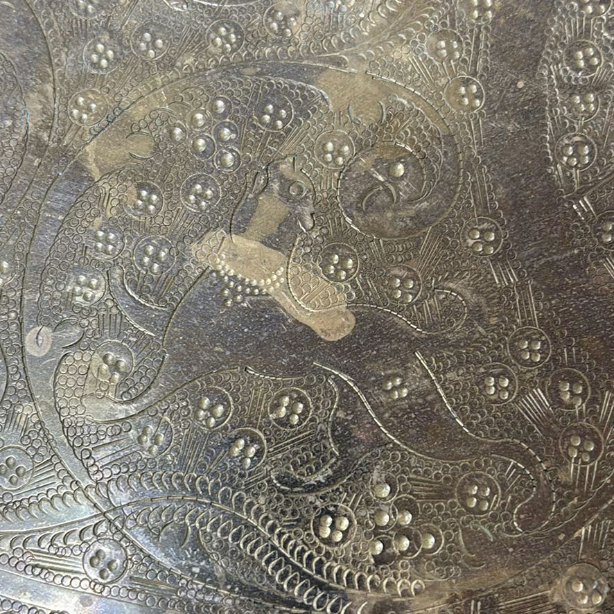 Engraved Metal Decorative Tray - image 4 of 10
