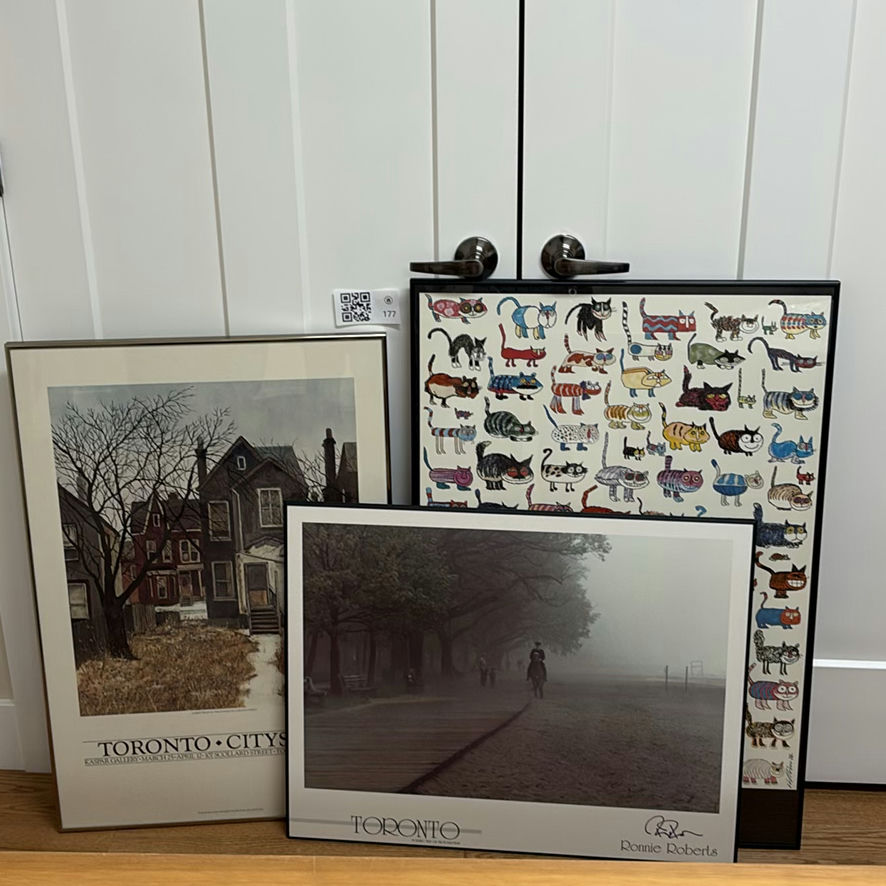 Three Framed Toronto and Cat Art Prints - image 1 of 14