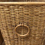 Two Wicker and Bamboo Laundry Hampers - thumbnail 7 of 9