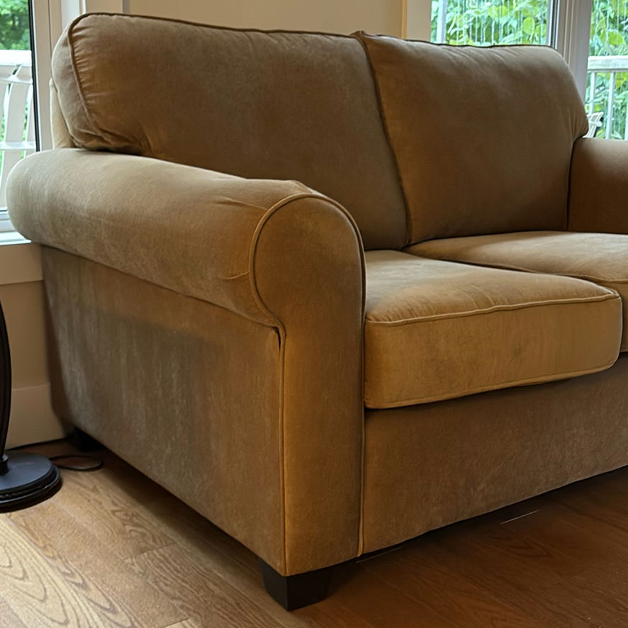 Beige Loveseat - image 3 of 12