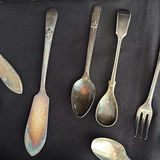 Assorted Silverplate Flatware and Serving Pieces with Spoon Set in Case - thumbnail 6 of 19