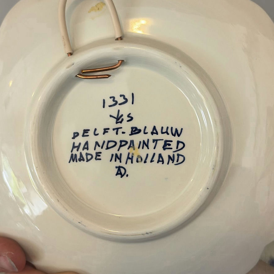 Antique Delft Stamp & Dutch Delft Style Ceramic Decor & Tiles - image 7 of 16